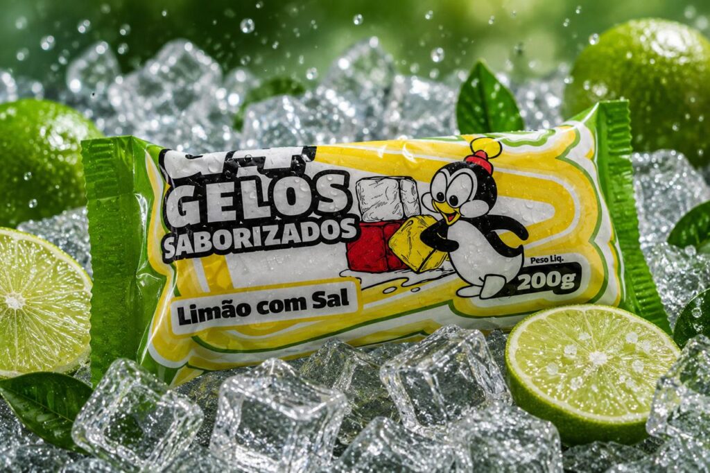 Gelo Saborizado Sabor Limão com Sal