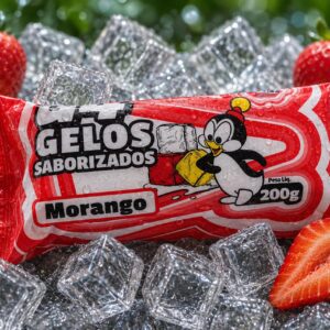 Gelo Saborizado Sabor Morango